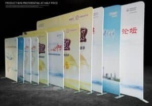 fabric pop up displays for trade shows stretch fabric signage tension fabbic display